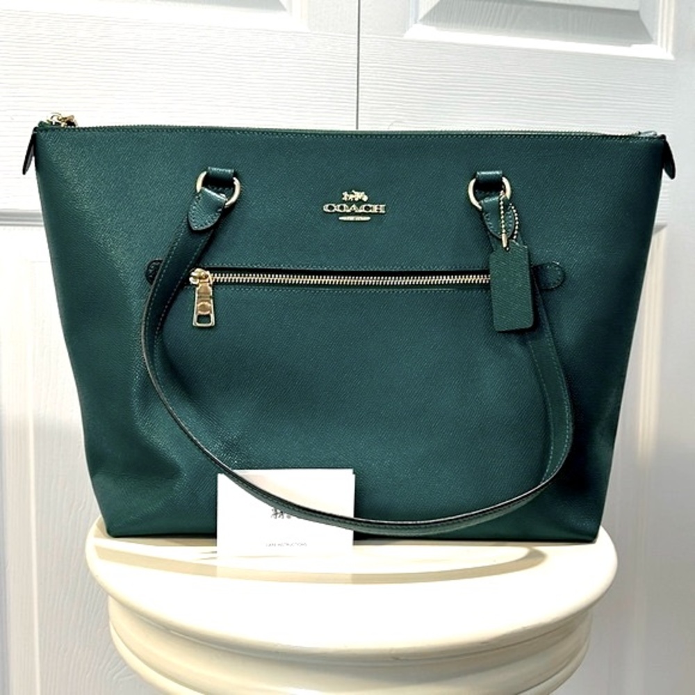 New COACH Tote Bag - Teal Green